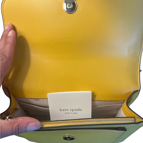 Kate Spade NWT Remi Flap Chain Crossbody Sunflower - Picture 9 of 11